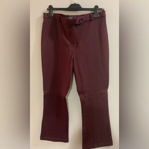 Pink Tartan Burgundy Pants SZ 10